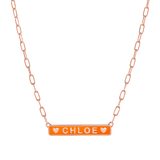 Custom Enamel ID Necklace