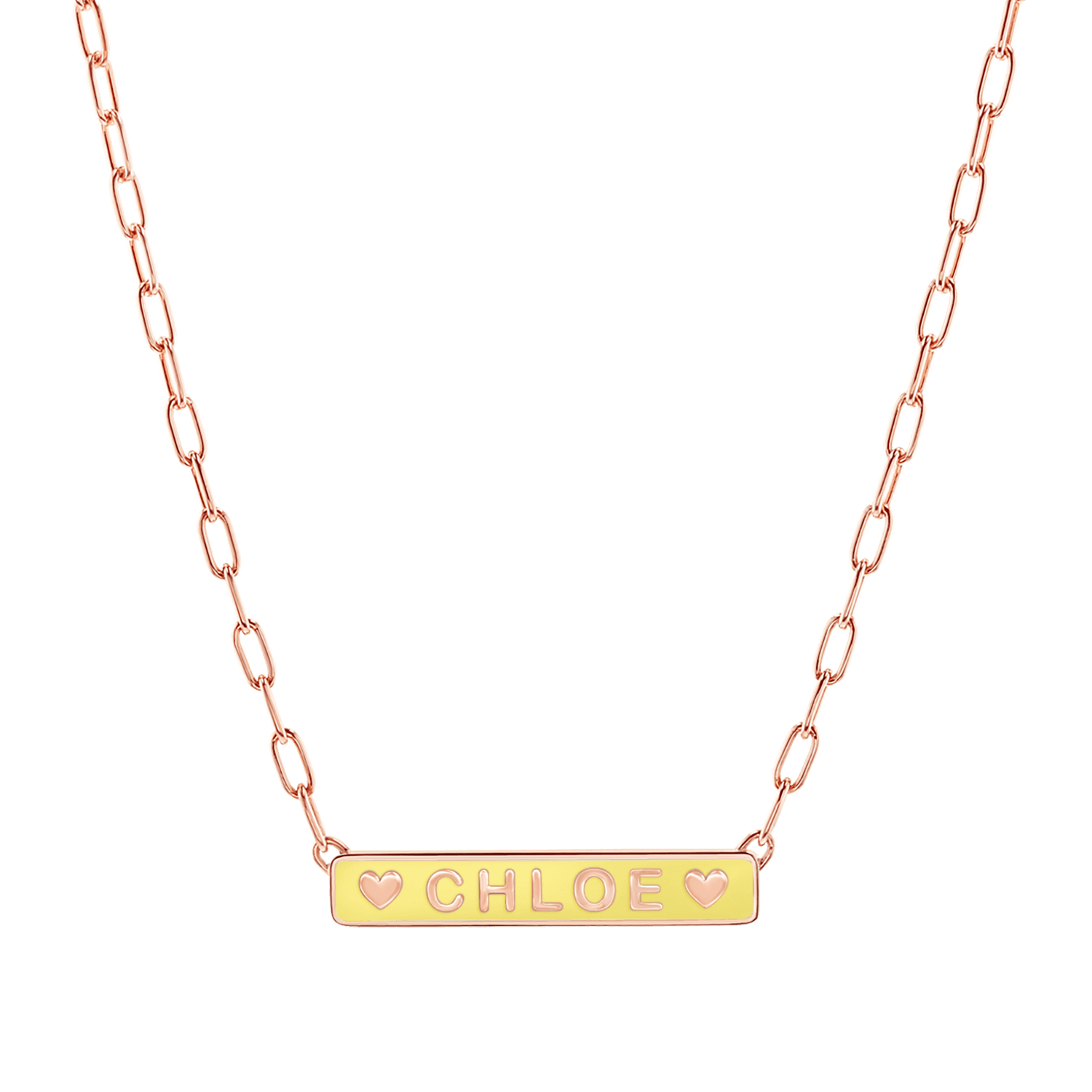 Custom Enamel ID Necklace