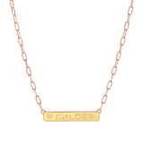 Custom Enamel ID Necklace