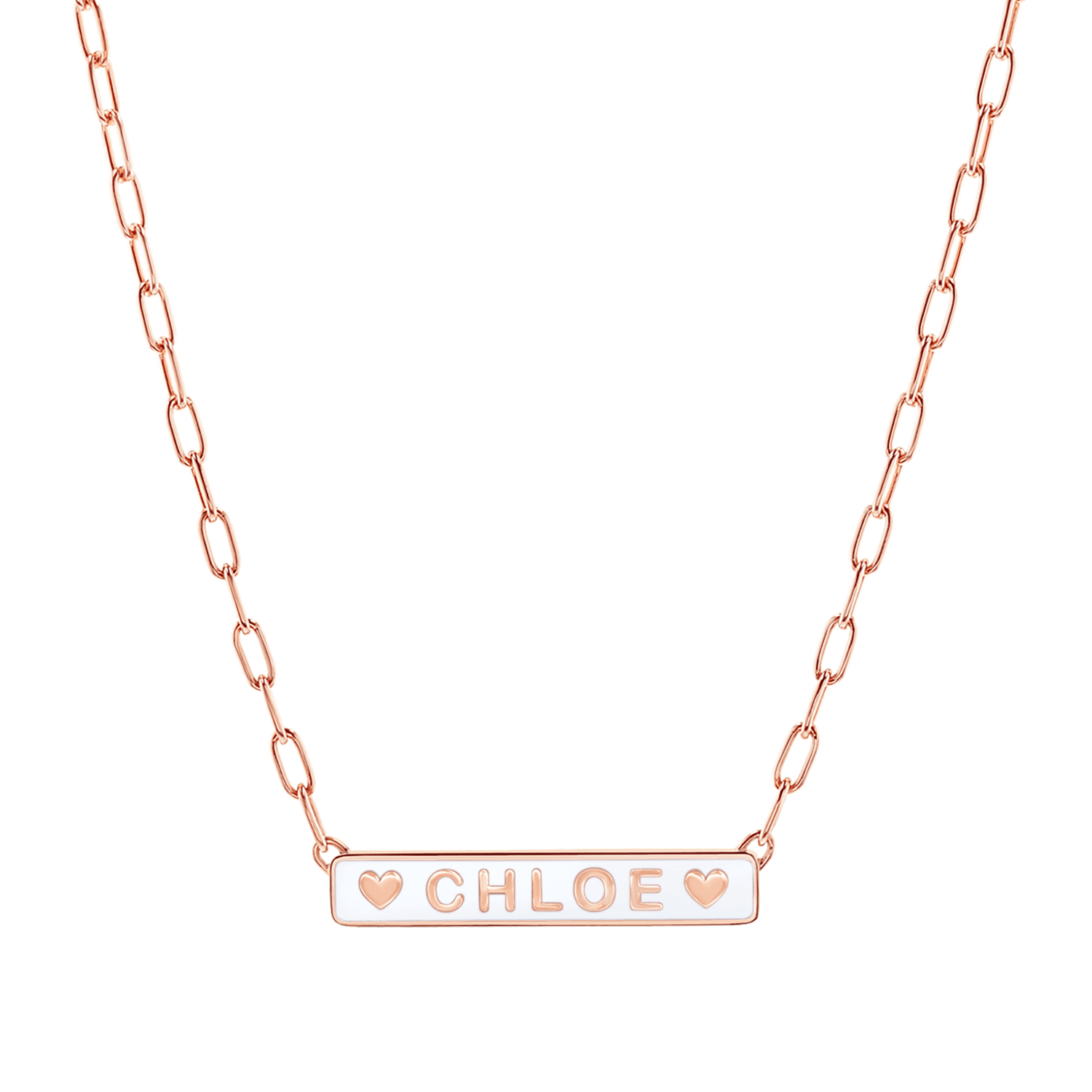 Custom Enamel ID Necklace