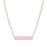 Custom Enamel ID Necklace