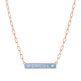 Custom Enamel ID Necklace