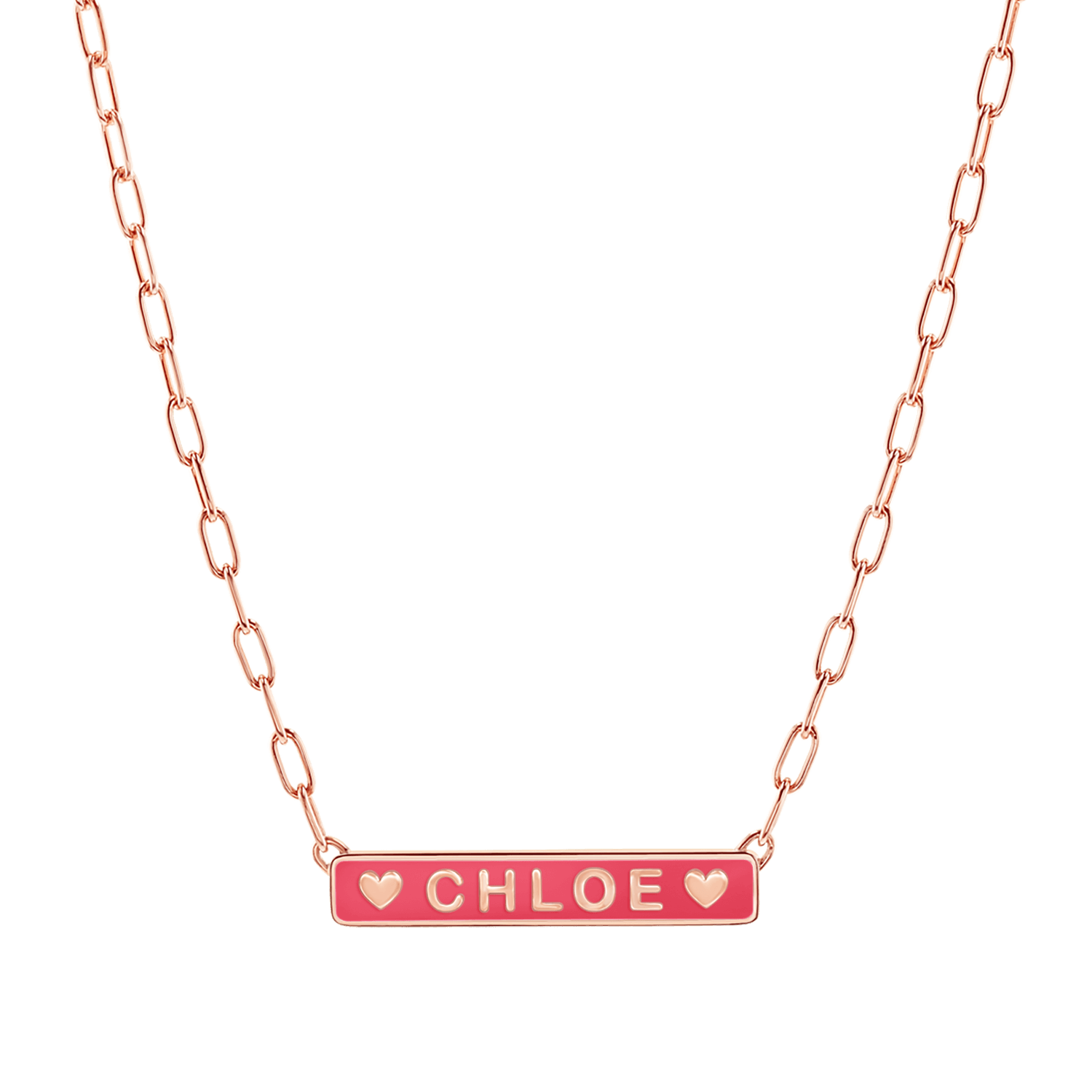 Custom Enamel ID Necklace