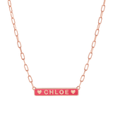 Custom Enamel ID Necklace