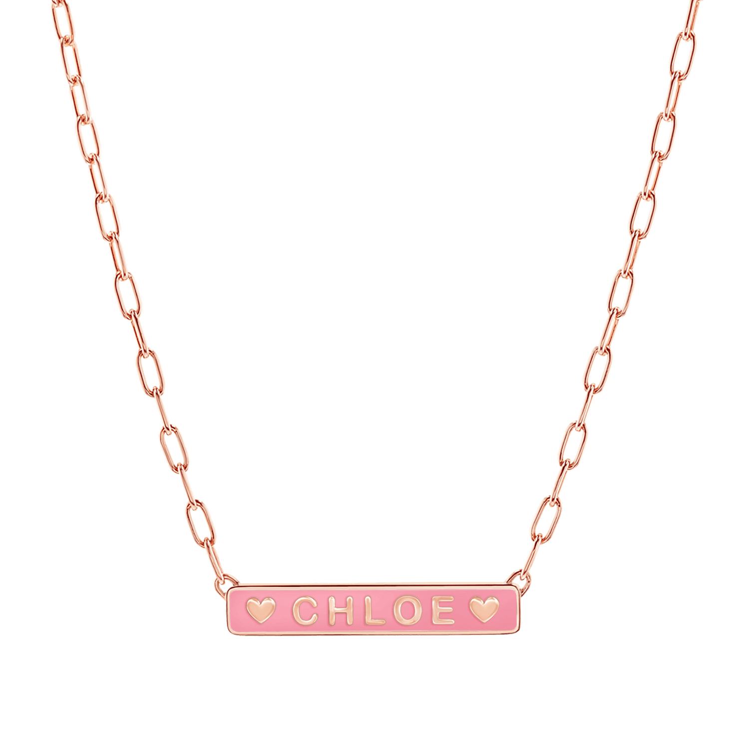 Custom Enamel ID Necklace