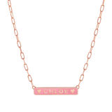 Custom Enamel ID Necklace