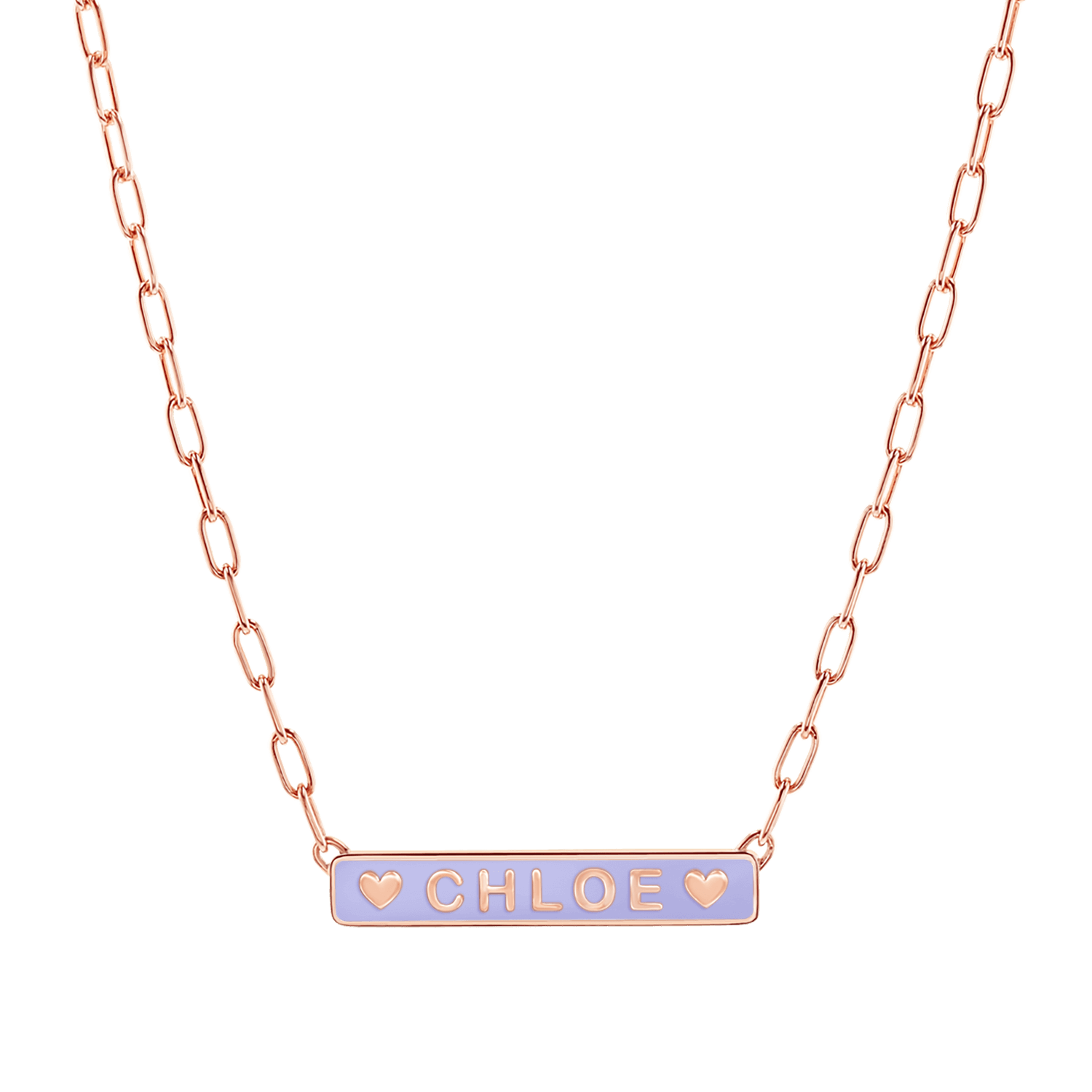 Custom Enamel ID Necklace
