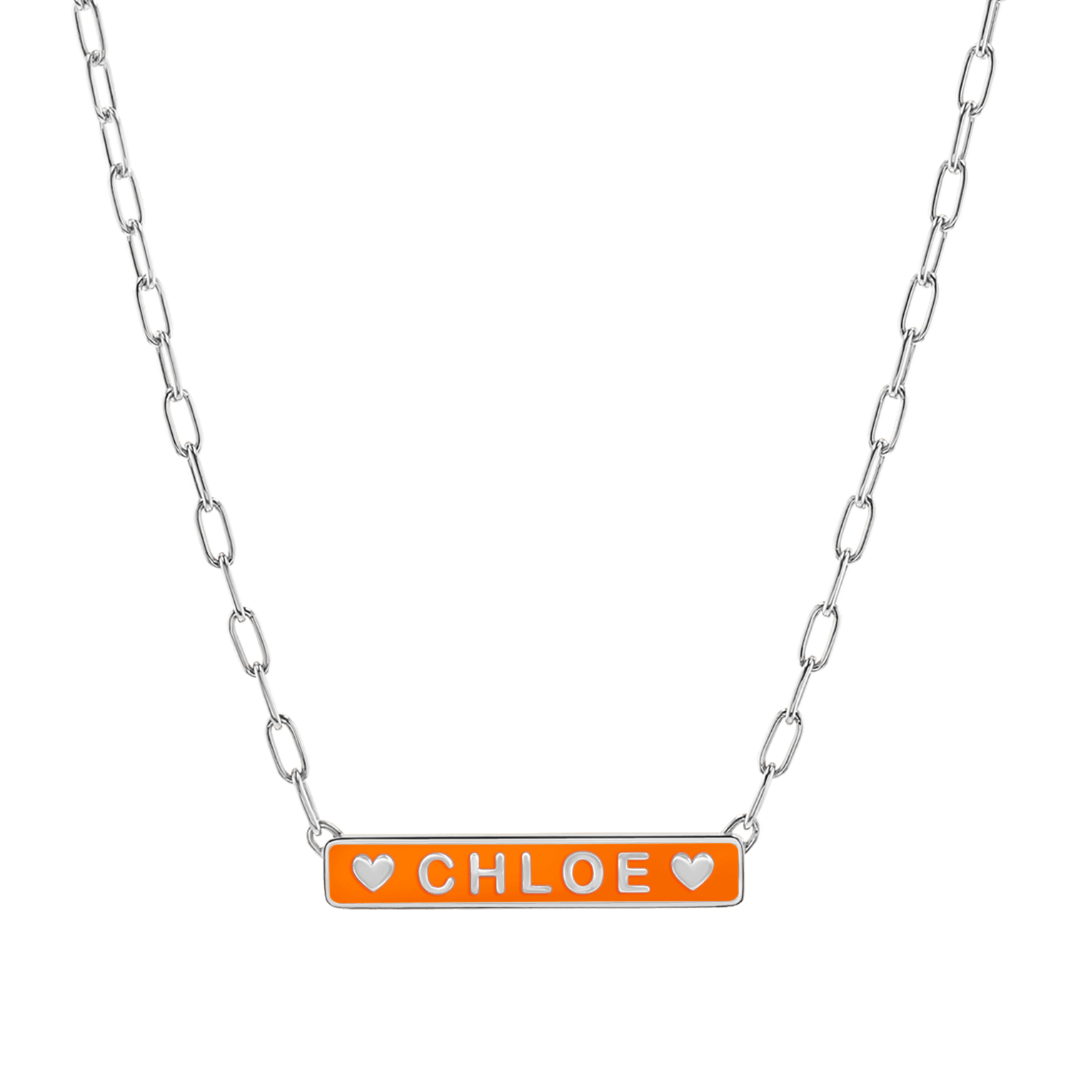Custom Enamel ID Necklace