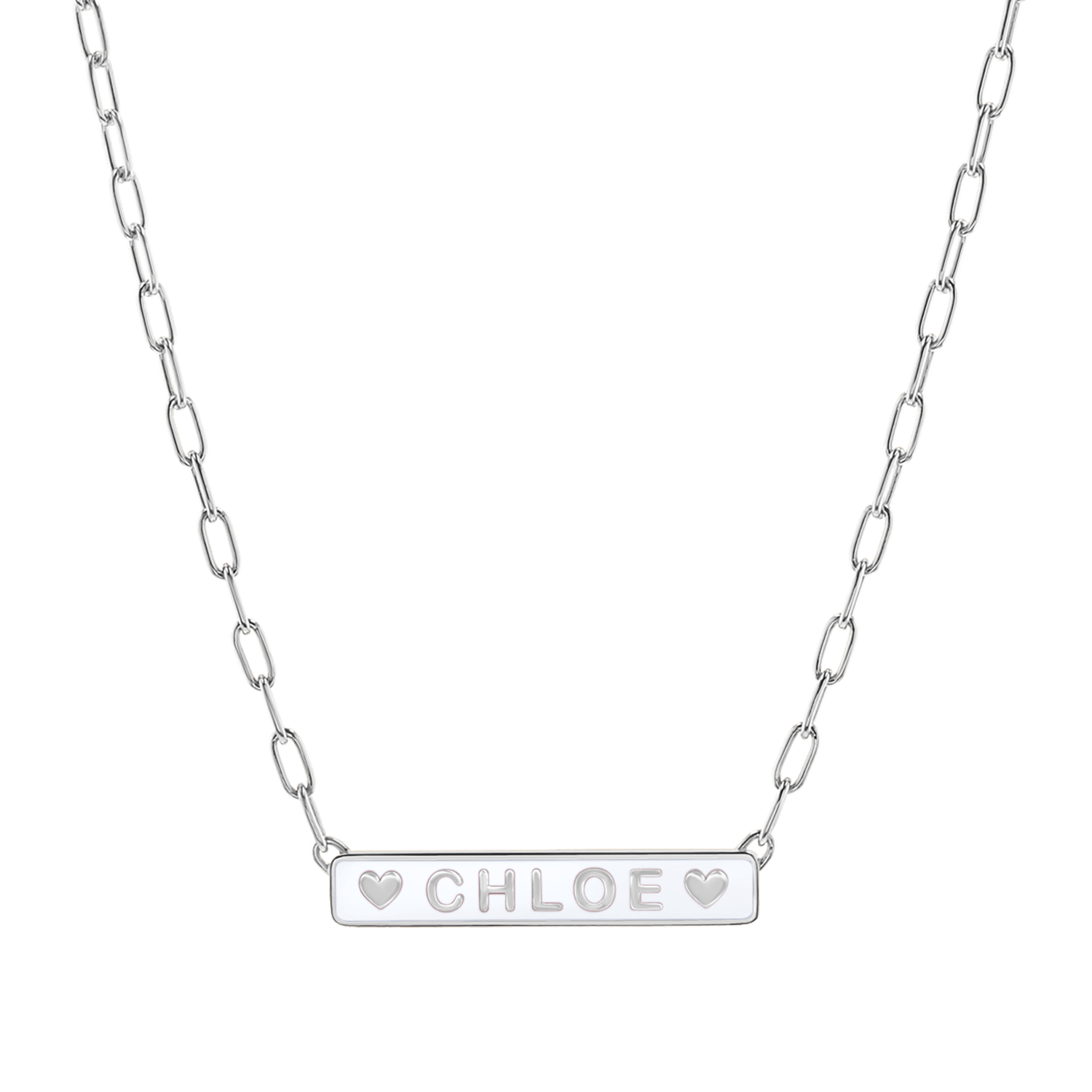 Custom Enamel ID Necklace