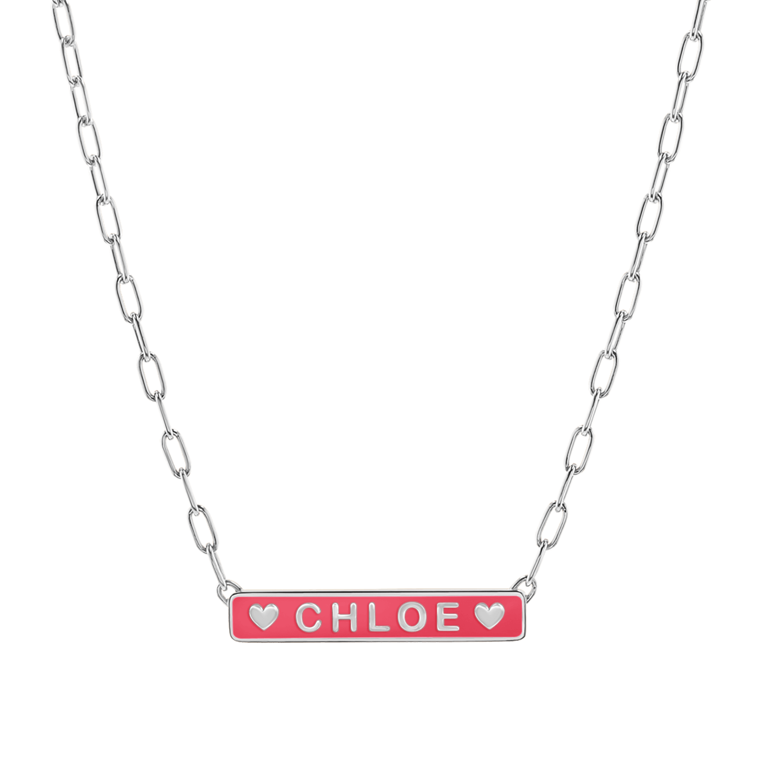 Custom Enamel ID Necklace