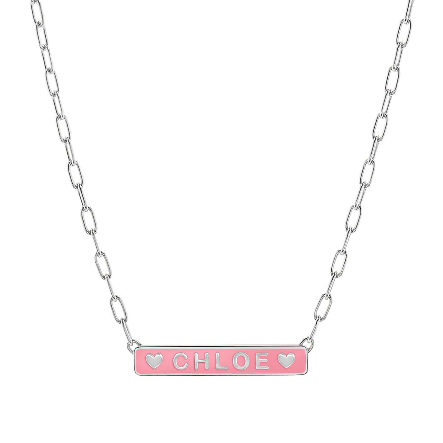Custom Enamel ID Necklace