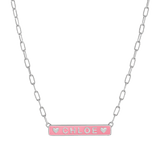 Custom Enamel ID Necklace