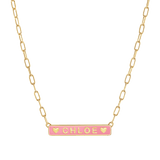 Custom Enamel ID Necklace