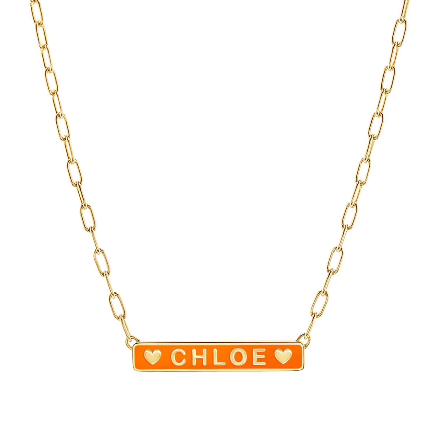 Custom Enamel ID Necklace