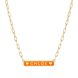 Custom Enamel ID Necklace
