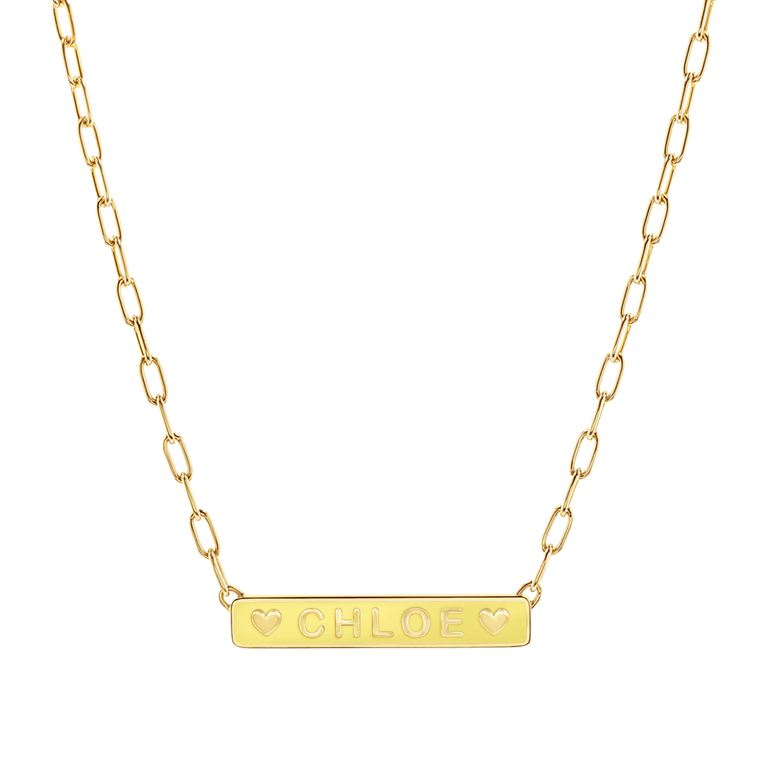 Custom Enamel ID Necklace