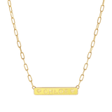 Custom Enamel ID Necklace