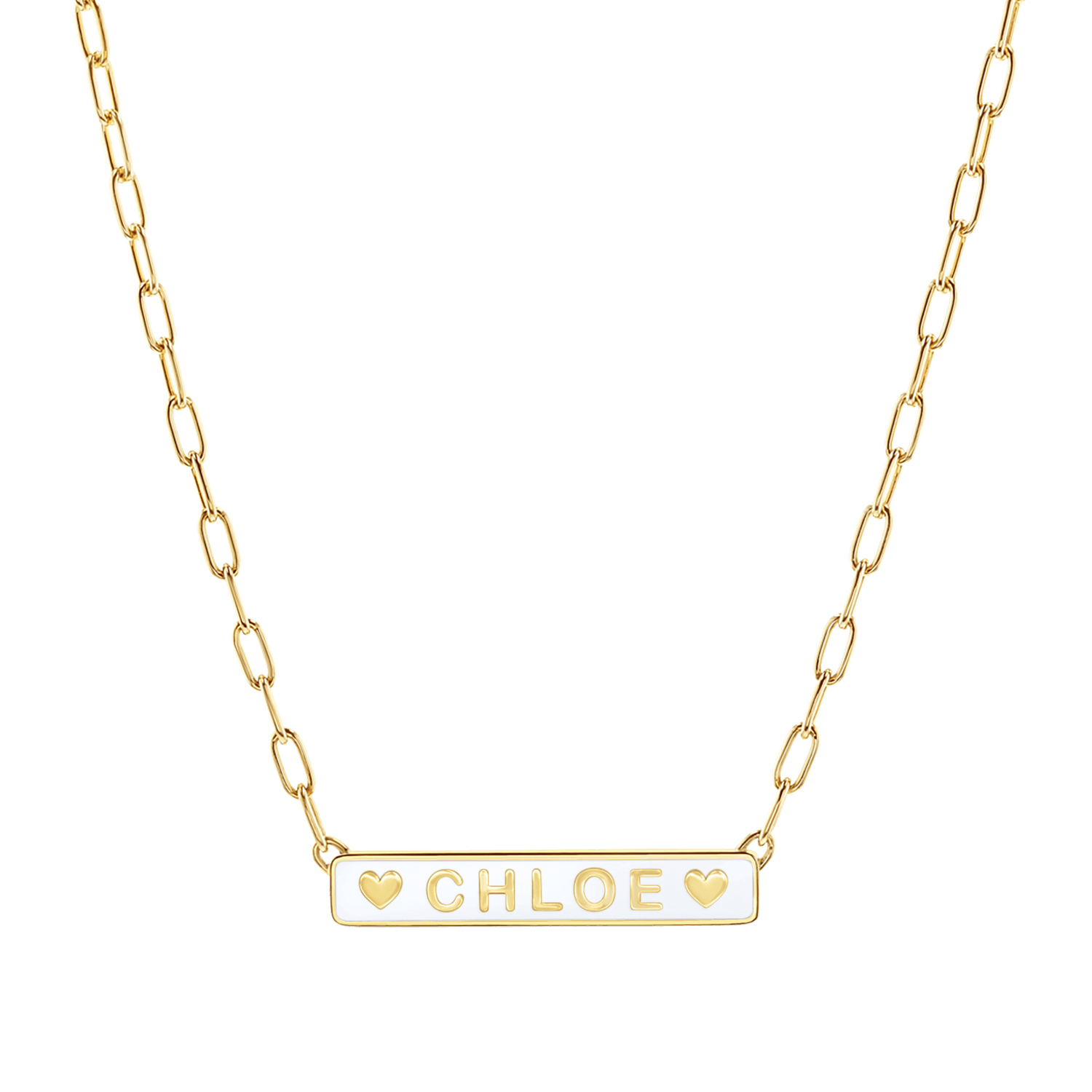 Custom Enamel ID Necklace
