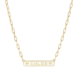 Custom Enamel ID Necklace