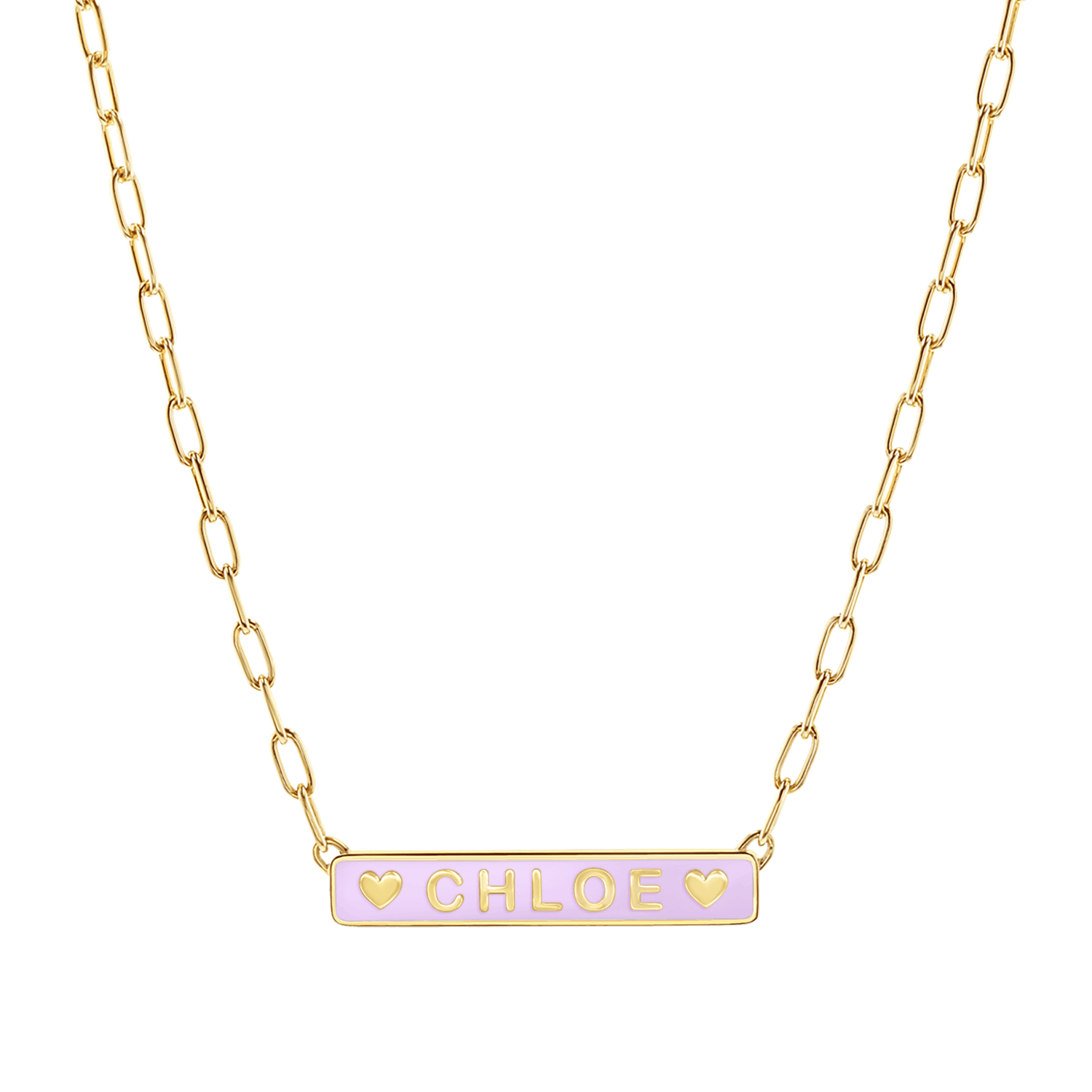 Custom Enamel ID Necklace
