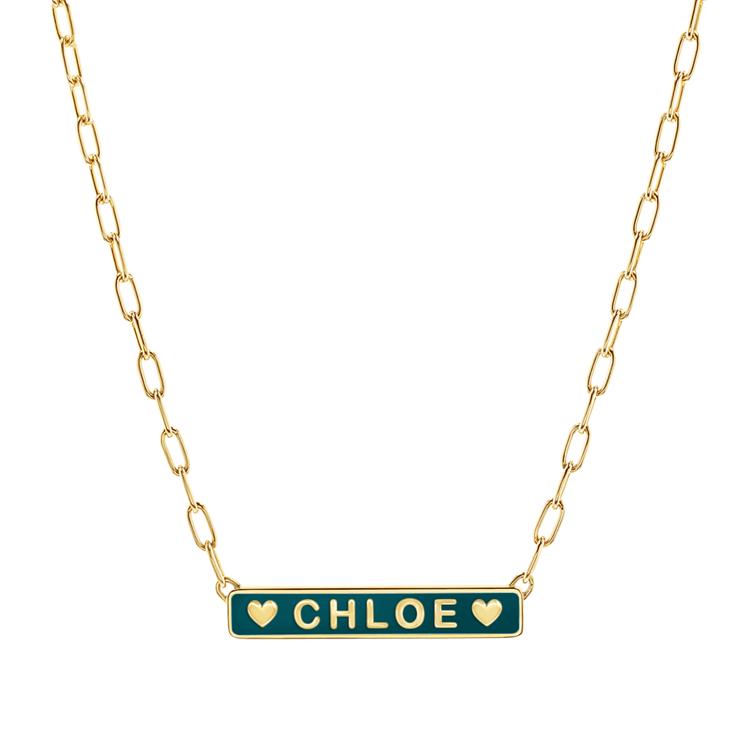 Custom Enamel ID Necklace