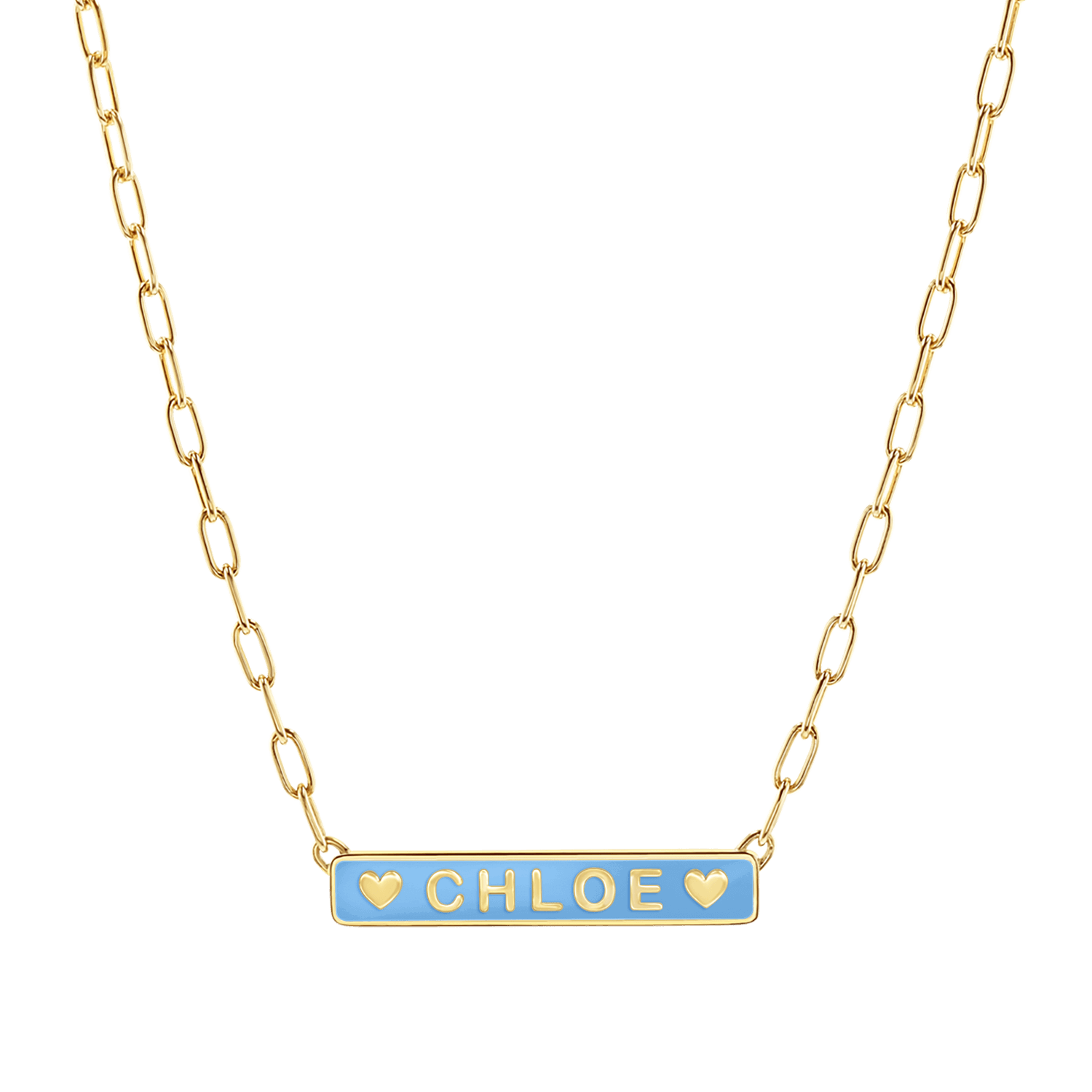 Custom Enamel ID Necklace