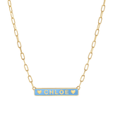 Custom Enamel ID Necklace