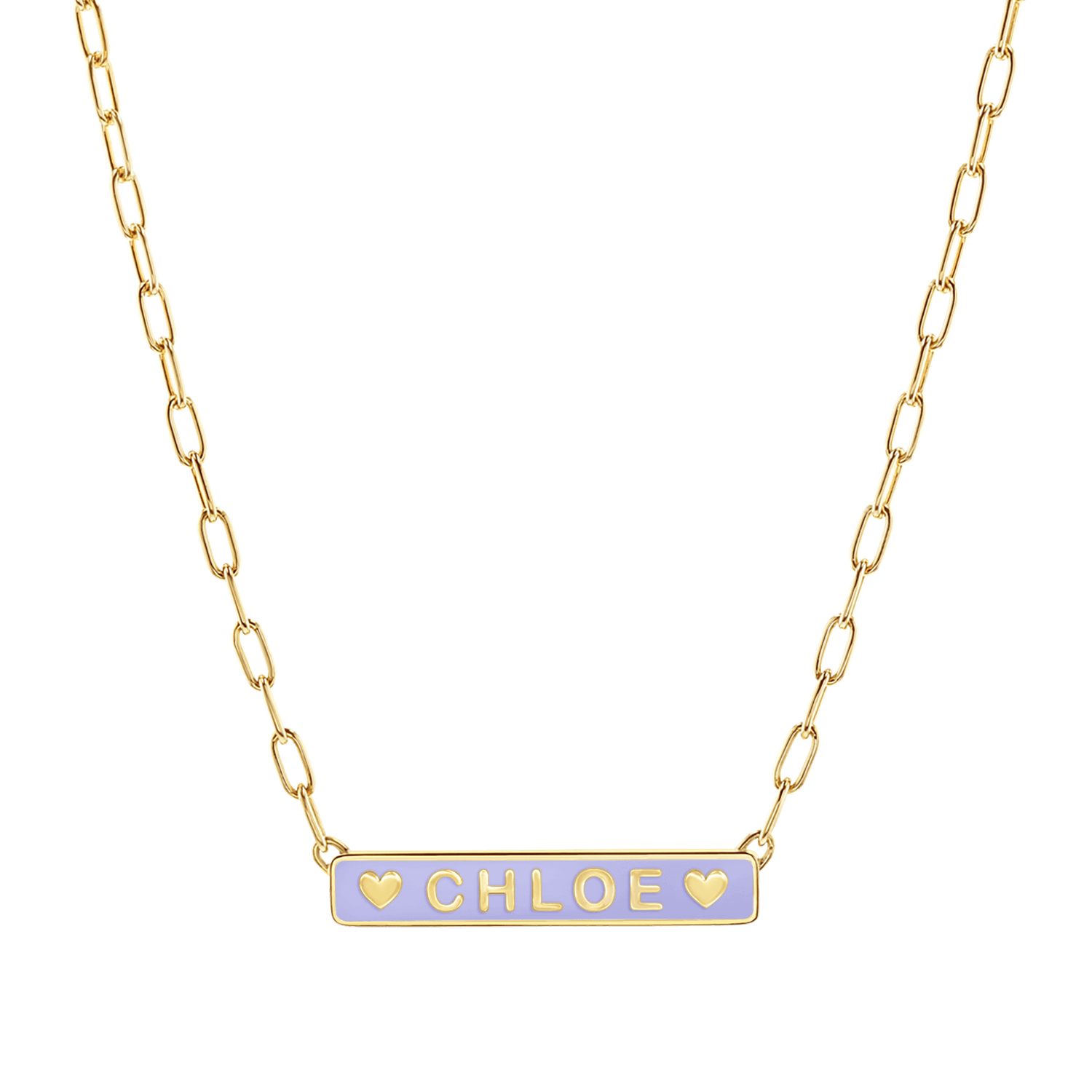 Custom Enamel ID Necklace