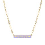 Custom Enamel ID Necklace