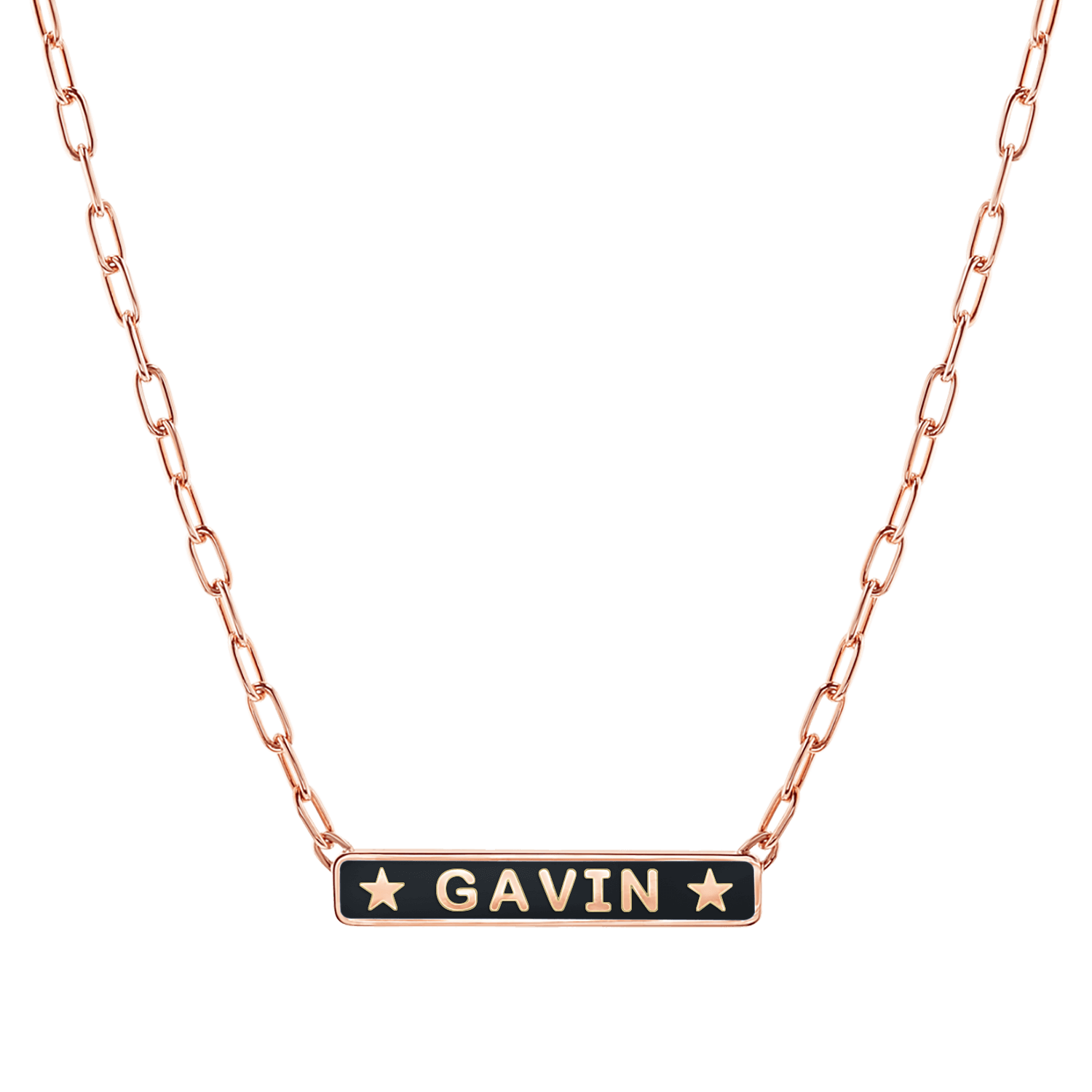 Custom Enamel ID Necklace