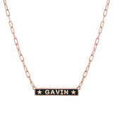 Custom Enamel ID Necklace