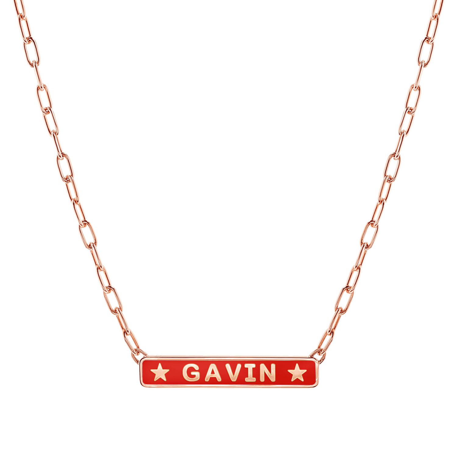 Custom Enamel ID Necklace