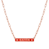 Custom Enamel ID Necklace