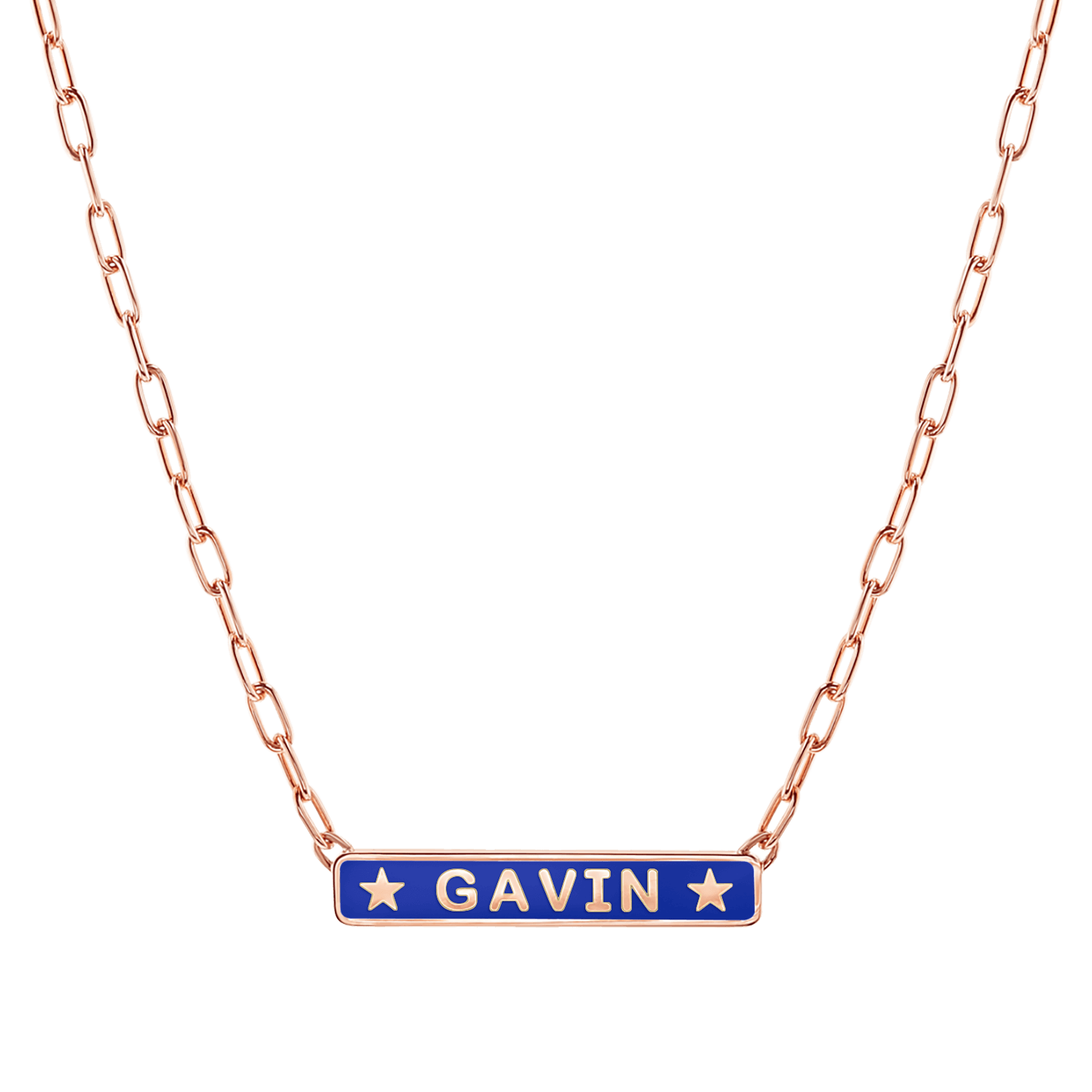 Custom Enamel ID Necklace