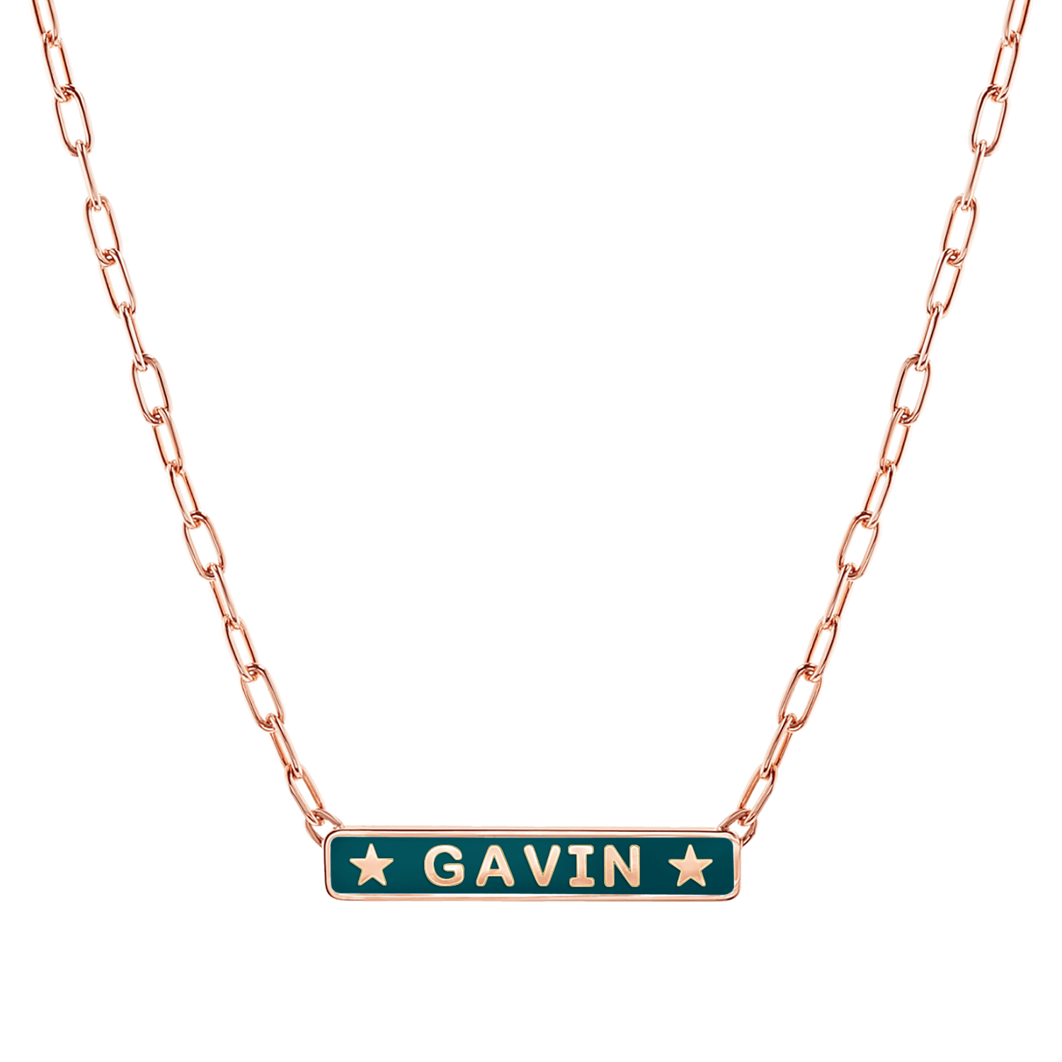 Custom Enamel ID Necklace