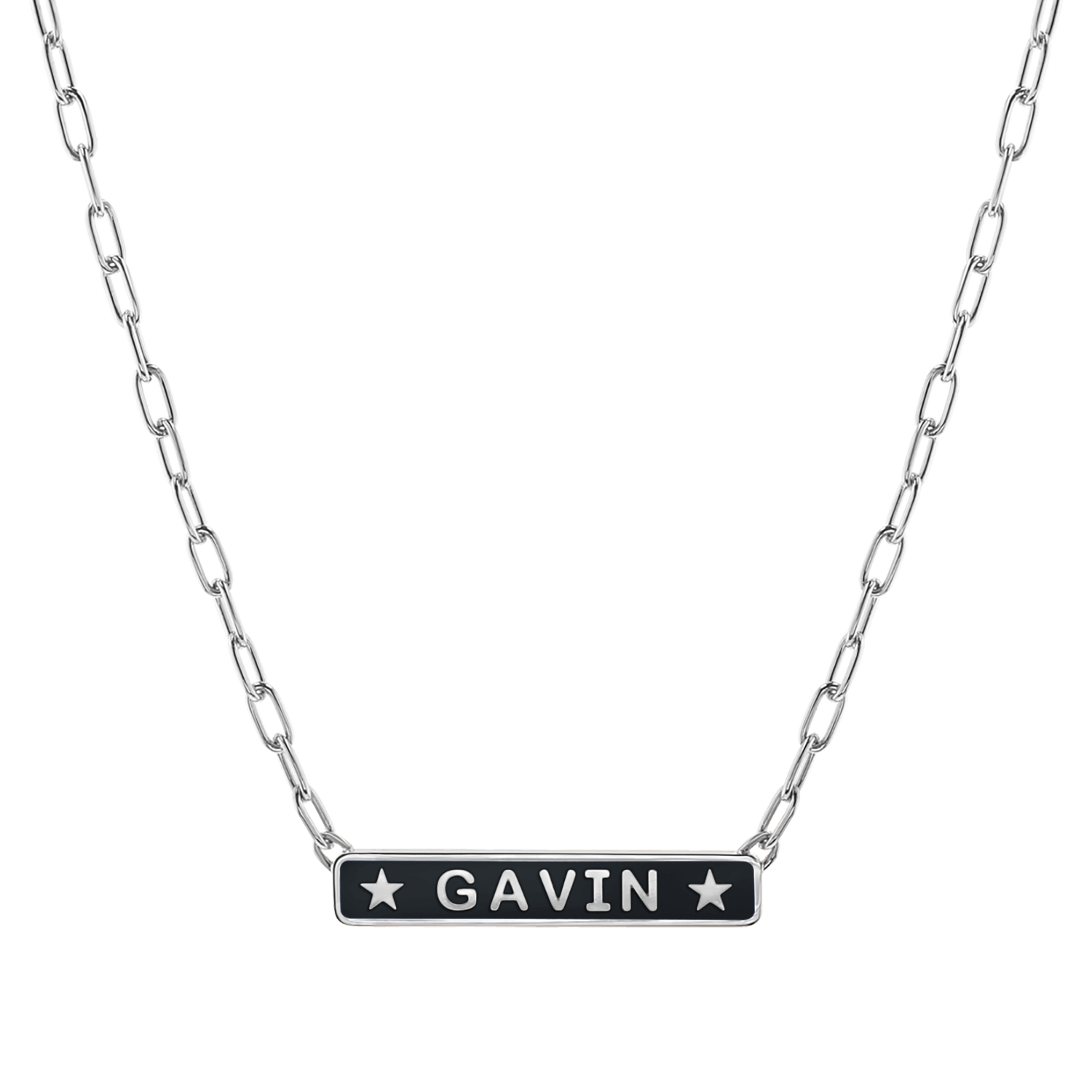 Custom Enamel ID Necklace
