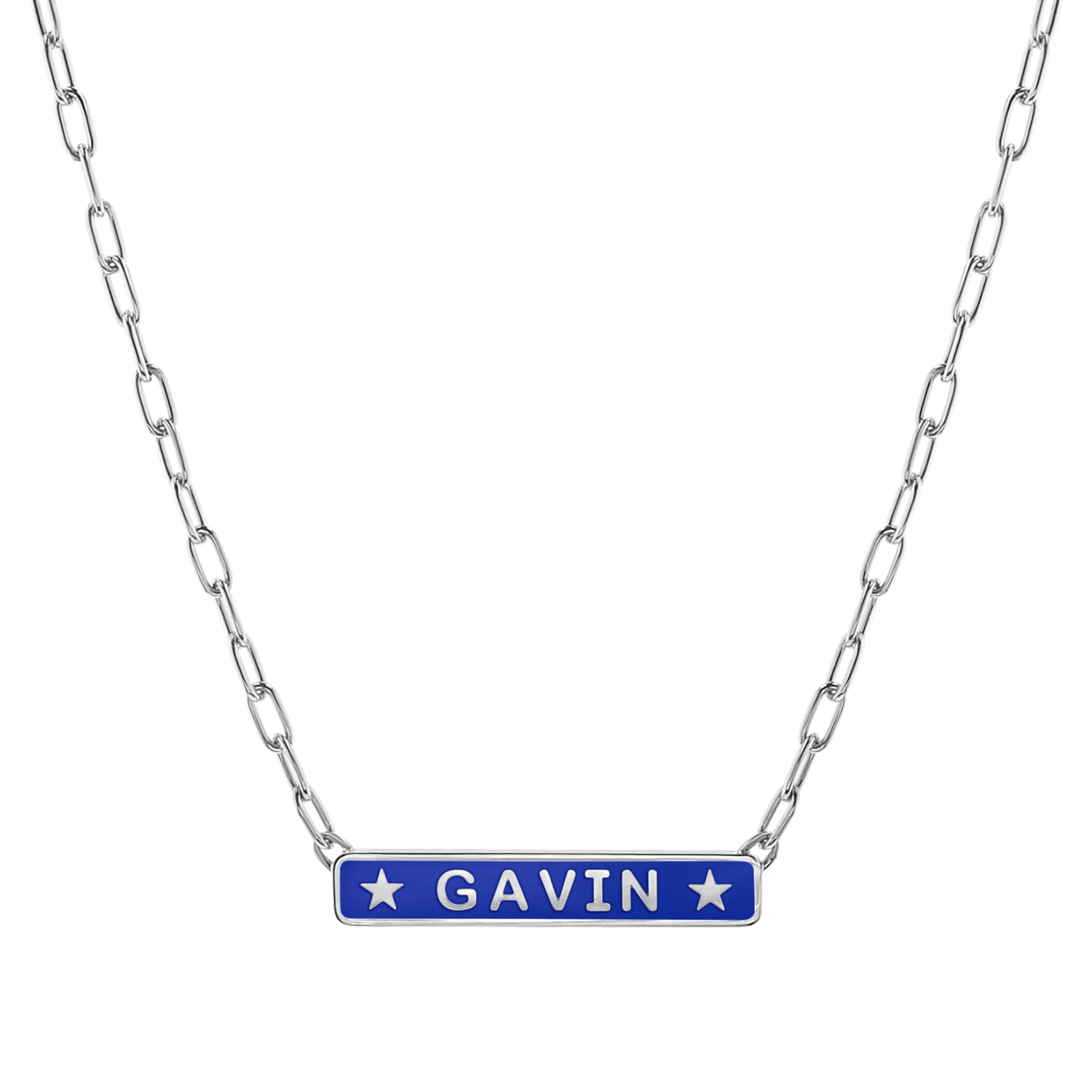Custom Enamel ID Necklace