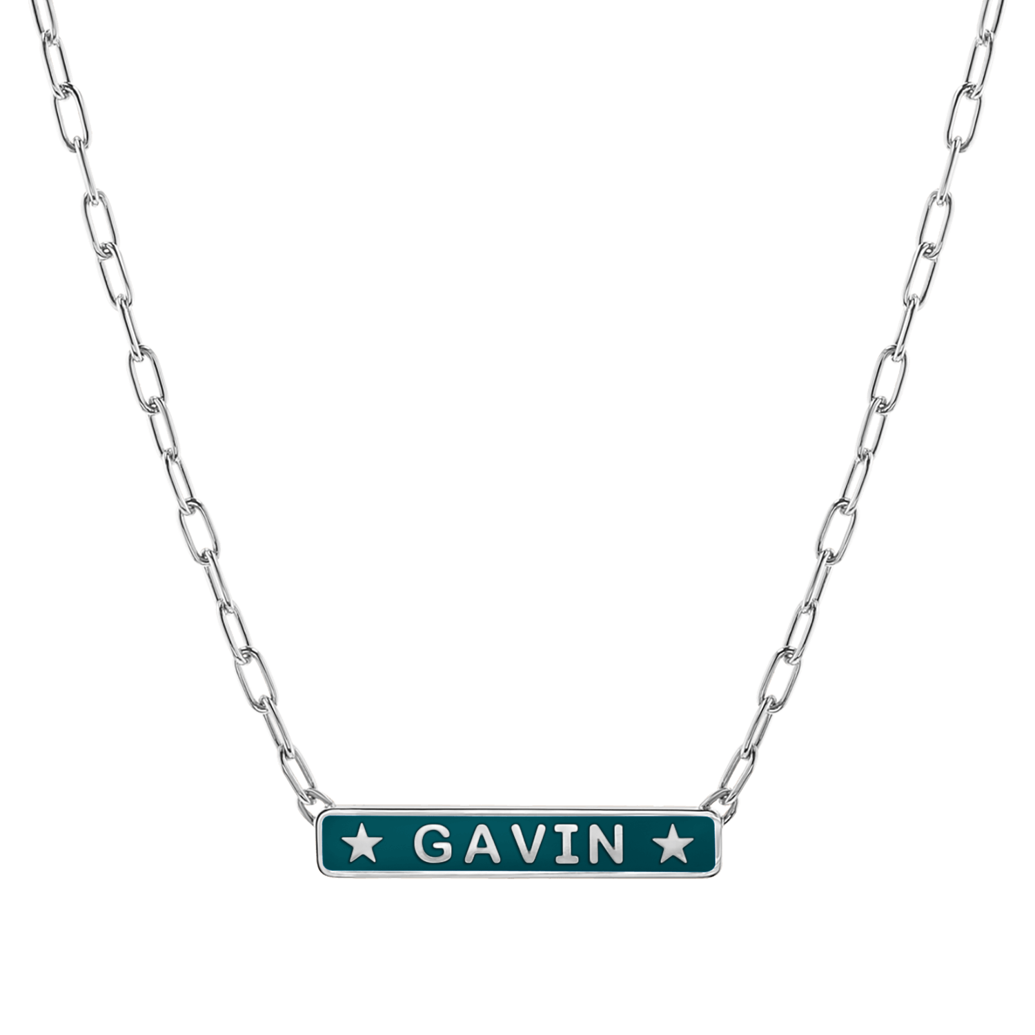 Custom Enamel ID Necklace
