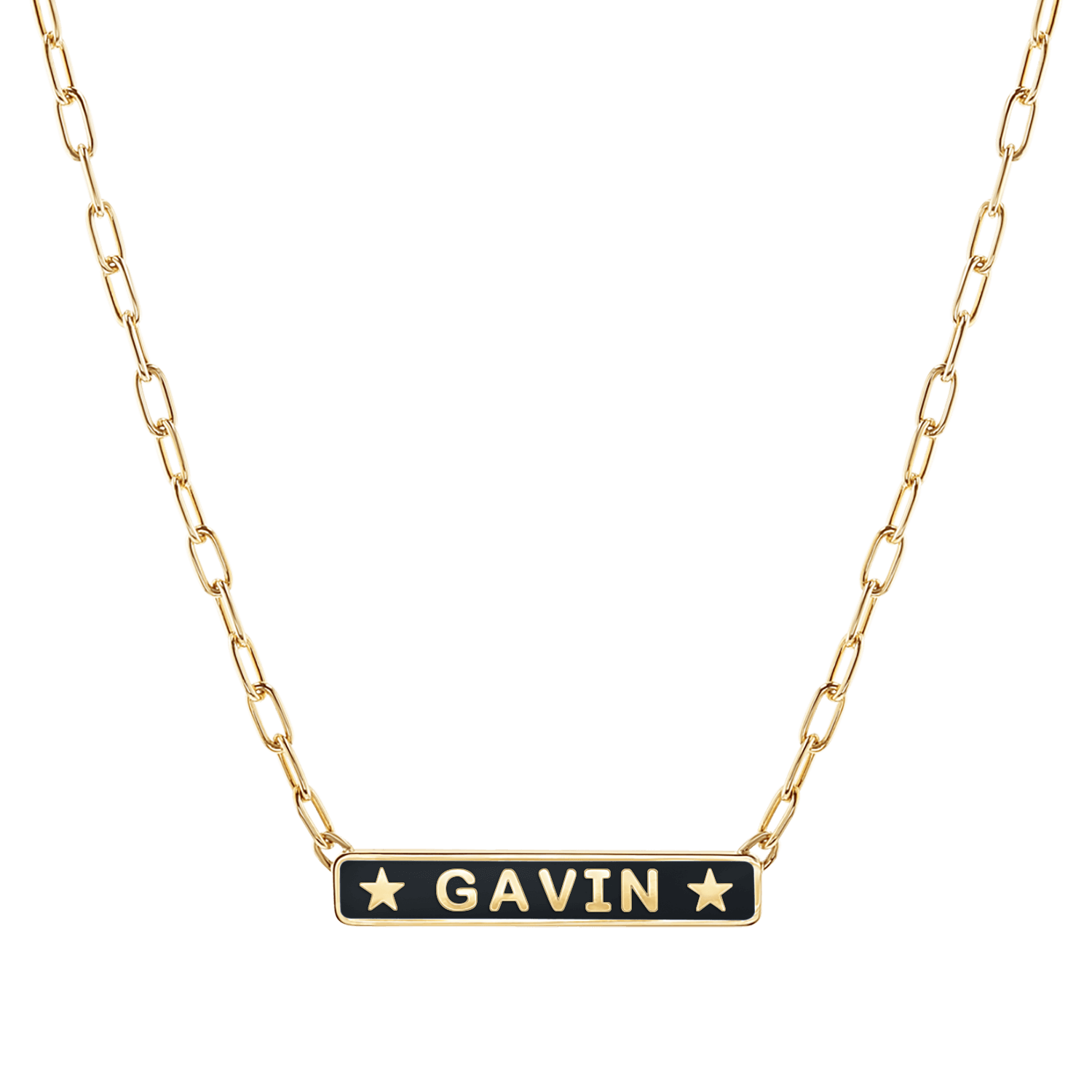 Custom Enamel ID Necklace