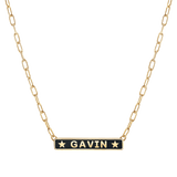 Custom Enamel ID Necklace