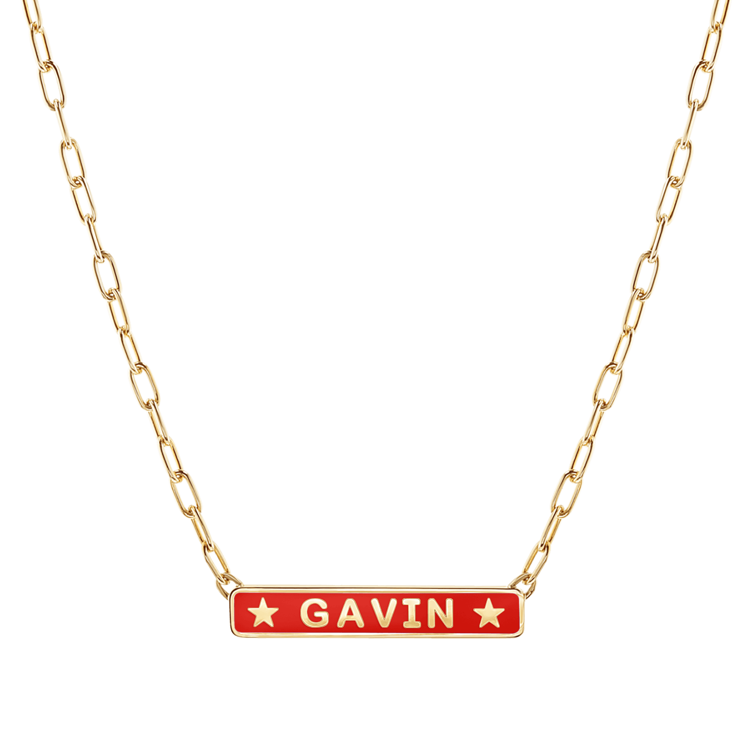 Custom Enamel ID Necklace