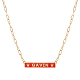 Custom Enamel ID Necklace