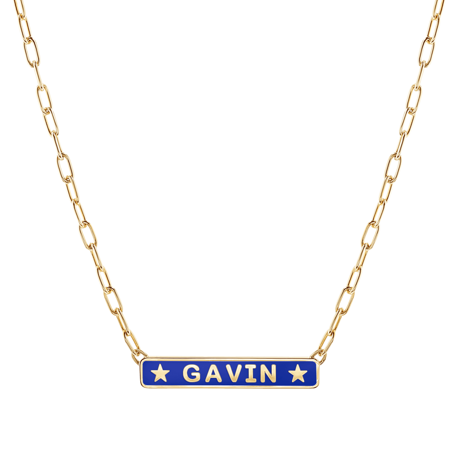 Custom Enamel ID Necklace