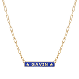 Custom Enamel ID Necklace