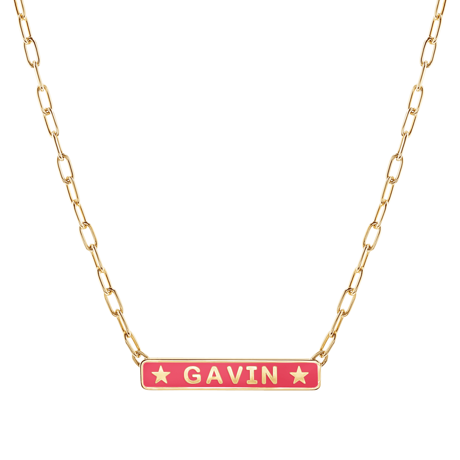 Custom Enamel ID Necklace