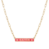 Custom Enamel ID Necklace