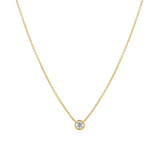 Round Diamond Solitaire Necklace