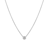 Round Diamond Solitaire Necklace