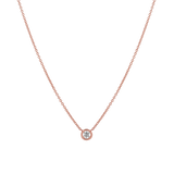 Round Diamond Solitaire Necklace