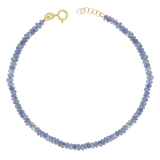 Blue Sapphire Faceted Bead Bracelet